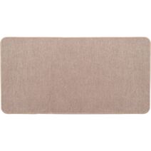 Tapis 45x80cm polyester velours Hexagone beige - LUANCE