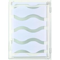 Store enrouleur tamisant vagues 75 x 150 cm blanc - LUANCE