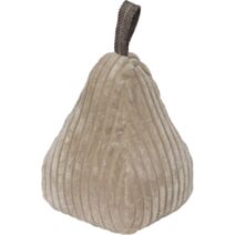 Butée de porte pyramide velours cotelé beige - LUANCE