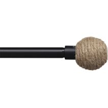 Kit extensible 140-260 cm Ø19 embout Eden noir mat - LUANCE