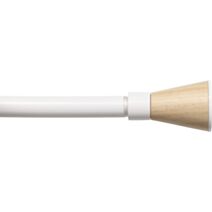 Kit extensible 140-260 cm Ø19 embout Harmonie blanc mat - LUANCE
