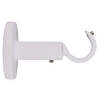 Support simple ouvert blanc mat Ø20x6cm - LUANCE