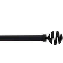 Kit extensible 210-380 cm Ø19 embout Villalouise noir mat - LUANCE
