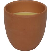 Bougie citronnelle pot terracotta terre cuite - LUANCE