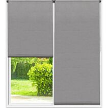 Store enrouleur occultant texturé 200 x 220 cm gris - LUANCE