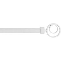 Kit tringle extensible embout Hypnose L.120-210cm Ø19mm blanc mat