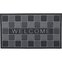Tapis imprimé 43 x 75 cm caoutchouc Welcome - LUANCE