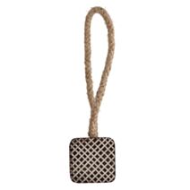 Embrasse Bois Aimantée 31,5x1,6x4cm marron - LUANCE