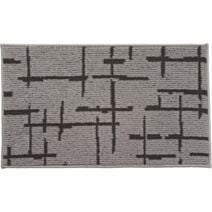 Tapis Linea imprimé géométrique 50x80cm gris clair - LUANCE
