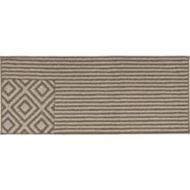 Tapis imprimé 50 x 120 cm polypro Azteca beige - LUANCE