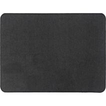 Tapis Hexagone polyester velours 45x69cm noir - LUANCE