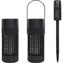 Lampe de jardin anti-insectes Natura solaire portative noire - LUANCE