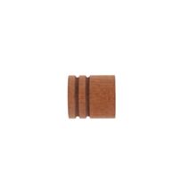Embout de barre bouchon x2 Ø28mm teinte chêne doré - LUANCE
