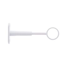 Support court réglable zinc blanc Ø22mm - LUANCE