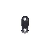 Naissance ovale zinc 3x1,5cm chrome x2 - LUANCE