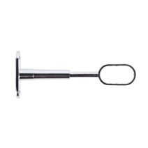 Support court réglable autre matière chromé 30x15 argent - LUANCE
