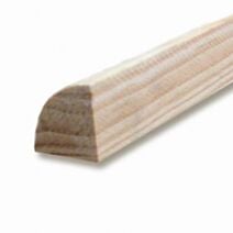 1/4 rond pin 2400 x 8 x 25 mm - SUPBOIS