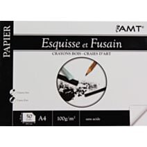 Bloc de papier Esquisse 50 feuilles 100gr/m² format A4 - AMT