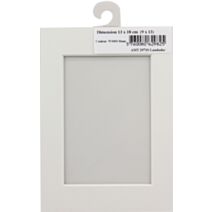 Passe partout 13 x 18 cm ouverture 9 x 13 cm blanc - AMT