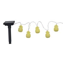Guirlande solaire 10 ananas éclairage blanc/chaud 15 lumens - GALIX