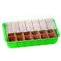 Mini-serre M PLUS pots 36 x 22 x 13 cm + 24 pots biodégradables de 5 cm - ROMBERG