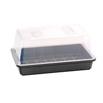 Mini-serre rigide M 38 x 24 x 19 cm avec aérateurs/couvercle coloris assortis - ROMBERG
