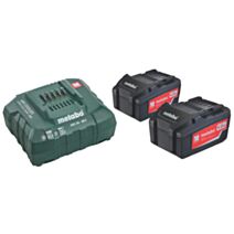 Kit de base de 2 batteries 18V 4.0Ah + chargeur ASC 55 230V - METABO