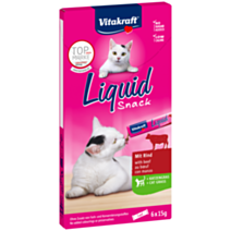 Friandise chat liquide herbe à chat bœuf 90gx6 - VITAKRAFT