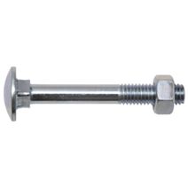 Boulon bois TRCC, M6 x 60, acier zingué, DIN 603