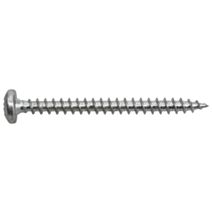 Vis bois et panneaux, tête cylindrique bombée, PZ, 6 x 50, filetage total, acier zingué