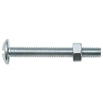 Boulon poêlier ZI avec écrou 8 x 50 mm x5 - SWG