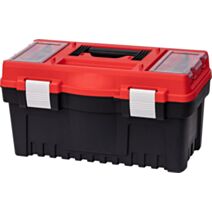 Boîte à outils multifunctionnelle 48 x 26 x 26 cm noir/rouge - TOOD