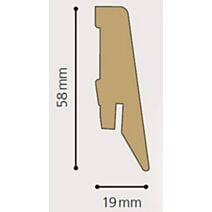 Plinthe mélaminée pin branche 2400x58x19