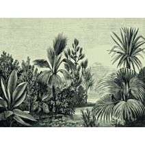 Papier peint panoramique palmeraie vert - AS CREATION
