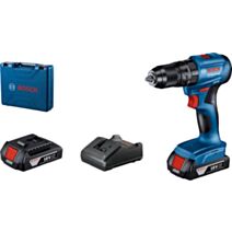 Perceuse-visseuse à percussion GSB 185 Li 18V bleu + 1 batterie + 1 chargeur - BOSCH PROFESSIONAL