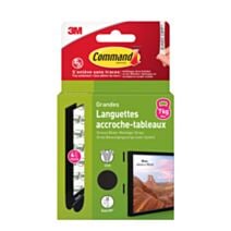Languettes tableau GM noires x8 - 3M COMMAND