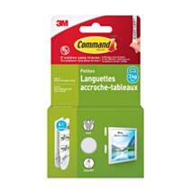 Languettes tableau PM blanches x8 - 3M COMMAND