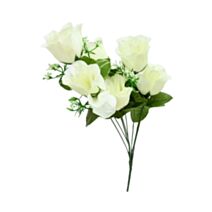 Bouquet de boutons de rose artificiel 8 têtes 40cm - UNCLE BILLS