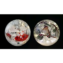 Boule de Noël en verre lumineuse - UBL