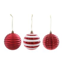 Boules 80 mm rouge x6 - UBL