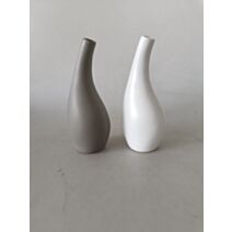 Vase forme goutte 10 x 23 cm céramique divers coloris au choix