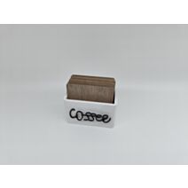 Dessous de verre Maison Familiale 11,5 x 10,5 cm bois