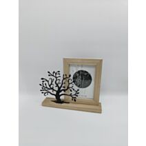 Décoration avec cadre Maison Familiale 28,5 x 24 cm bois
