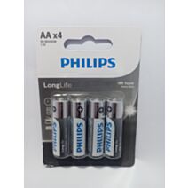 4 piles zinc Longlife AA - PHILIPS