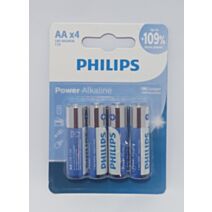 4 piles alcaline Power AA - PHILIPS