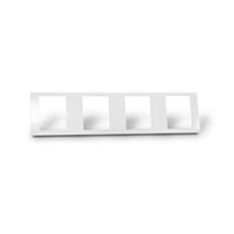 Cadre quadruple pour interrupteur et prise R41HWHI - MK HONEYWELL