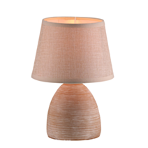 Lampe de table Neonis Ø17 x H14 cm céramique naturel