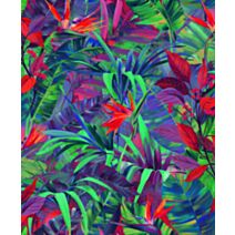 Papier peint vinyle intissé Paradise Flower orange 0,53 x 10 m - GRANDECO