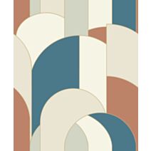 Papier peint vinyle intissé Lugano multicolore 0,53 x 10 m - GRANDECO