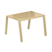 Table basse Sparta aluminium perforé champagne - PROLOISIRS